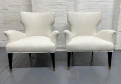 Pair of 1960s Italian Small Slipper Chairs - 2155233