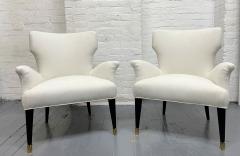 Pair of 1960s Italian Small Slipper Chairs - 2155234