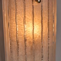 Pair of 1970s Hoffmeister Leuchten Sculptural Glass Wall Lamps - 4633053