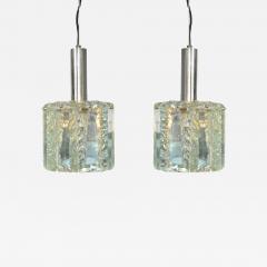 Pair of 1970s Italian glass pendants - 758173