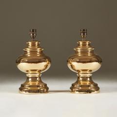 Pair of 1970s Swedish gold table lamps - 2524999