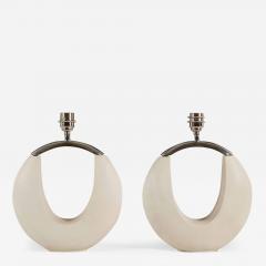 Pair of 1980s American handbag lamps - 3229706