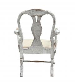 Pair of 19th C Baroque Swedish Armchairs - 4623960