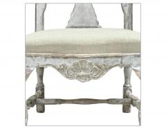 Pair of 19th C Baroque Swedish Armchairs - 4623962