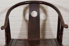 Pair of 19th C Chinese Horseshoe Chairs - 271864