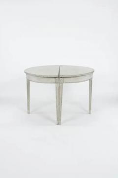 Pair of 19th C Swedish Demi Lunes - 3533144