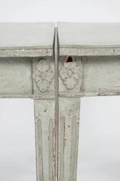 Pair of 19th C Swedish Demi Lunes - 3533226