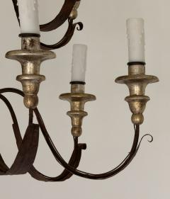Pair of 19th Century 12 Lite Tuscan Silverleaf Chandeliers - 4552594