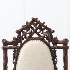Pair of 19th Century Black Forest Open Armchairs - 3606274