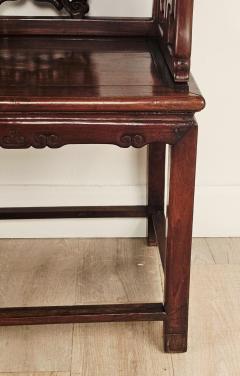 Pair of 19th Century Chinese Rosewood Throne Chairs circa 1900 - 4238123