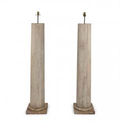 Pair of 19th Century Doric Column Floor Lamps - 4231001