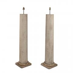 Pair of 19th Century Doric Column Floor Lamps - 4231005