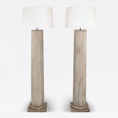 Pair of 19th Century Doric Column Floor Lamps - 4231415