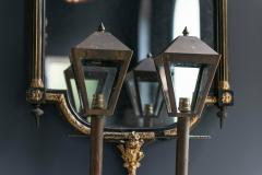 Pair of 19th Century English Brass Pillar Lanterns - 1967560