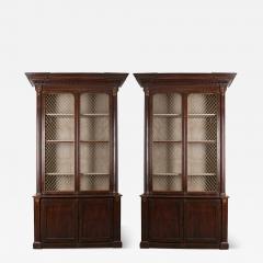 Pair of 19th Century English Regency Library Bookcases - 1216340