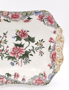 Pair of 19th Century English Spode New Fayence Vegetable Dishes with Covers - 2537681