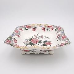 Pair of 19th Century English Spode New Fayence Vegetable Dishes with Covers - 2537686