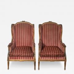 Pair of 19th Century French Bergeres - 3966347