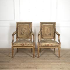 Pair of 19th Century French Gilt Armchairs - 3606207