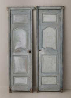 Pair of 19th Century French Louis XV Style Solid Wood Doors In Original Paint - 668781
