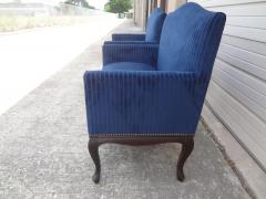 Pair of 19th Century French Louis XV XVI Style Walnut Marquise - 4265211