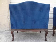 Pair of 19th Century French Louis XV XVI Style Walnut Marquise - 4265267