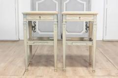 Pair of 19th Century French Marble Top Nightstands - 3964806