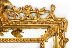 Pair of 19th Century French Neoclassical Antique Giltwood Wedding Mirrors - 4463229