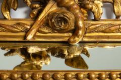 Pair of 19th Century French Neoclassical Antique Giltwood Wedding Mirrors - 4463230