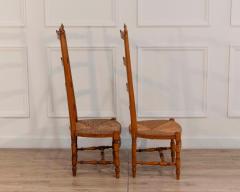 Pair of 19th Century French Proven al Nurse s Chairs in Beechwood - 4507274
