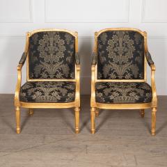 Pair of 19th Century Gilt Armchairs - 3615560