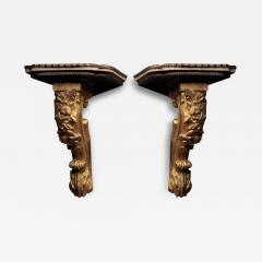 Pair of 19th Century Gilt Wall Brackets - 2861975