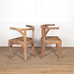 Pair of 19th Century Hardwood Armchairs - 3611639