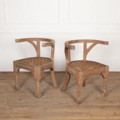 Pair of 19th Century Hardwood Armchairs - 3611664