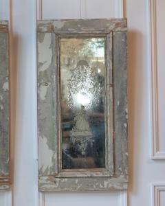 Pair of 19th Century Italian Engraved Mirrors with Original Paint - 4364664