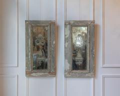 Pair of 19th Century Italian Engraved Mirrors with Original Paint - 4364699