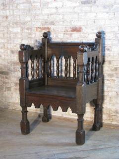 Pair of 19th Century Italian Gothic Style Chairs - 627173