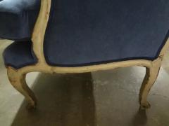 Pair of 19th Century Italian Louis XV XVI Style Painted Marquise - 3669827