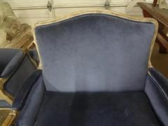 Pair of 19th Century Italian Louis XV XVI Style Painted Marquise - 3669830