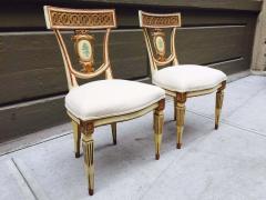 Pair of 19th Century Italian Neoclassical Side Chairs - 2116770