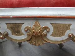 Pair of 19th Century Italian Painted and Gilt Ottomans - 3699917