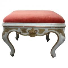 Pair of 19th Century Italian Painted and Gilt Ottomans - 3699974