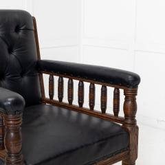 Pair of 19th Century Large Scale Oak Armchairs - 3606268