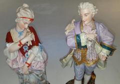 Pair of 19th Century Limoges Monvoisin Porcelain Figurines - 4749163