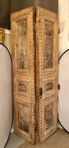 Pair of 19th Century Monumental Folk Art Doorways Mounted as Room Divider - 2938567