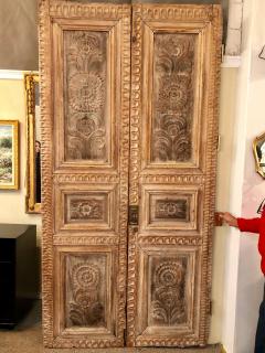 Pair of 19th Century Monumental Folk Art Doorways Mounted as Room Divider - 2938571