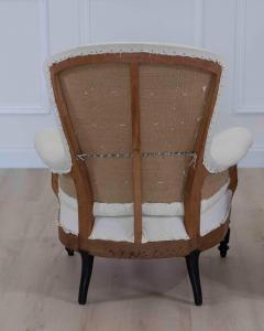 Pair of 19th Century Napoleon III High Back Armchairs Ready to Upholster - 4663314