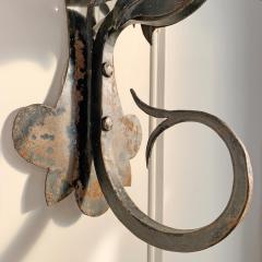 Pair of 19th Century Neo Gothic Italian Wrought Iron Dragon Wall Lights - 3445529
