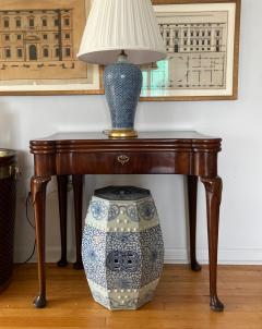 Pair of 19th Century Octagonal Chinese Blue and White Porcelain Garden Seats - 2959341