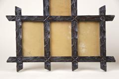 Pair of 19th Century Rustic Black Forest Photo Frames Handcarved AT ca 1880 - 4224352